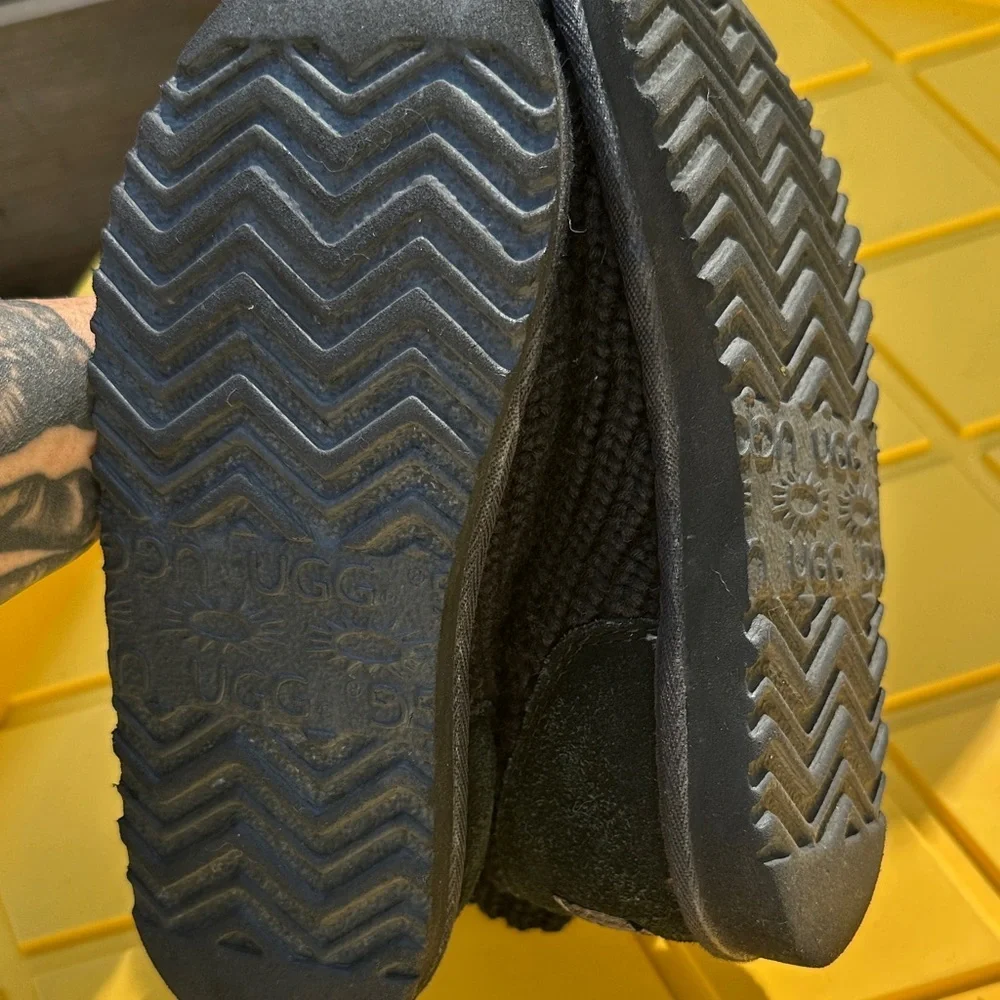 UGG Black Knit Kids Boots